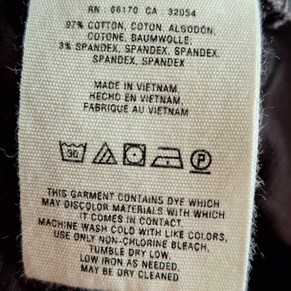 Pilcro by Anthropologie Moto Zip Gray Corduroy Skinny Pants Size 6 - Picture 9 of 13